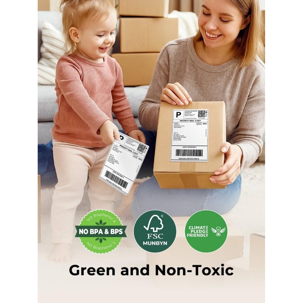 4"x6" Direct Thermal Printer Label, Shipping Labels Compatible with Rollo - Picture 6 of 8